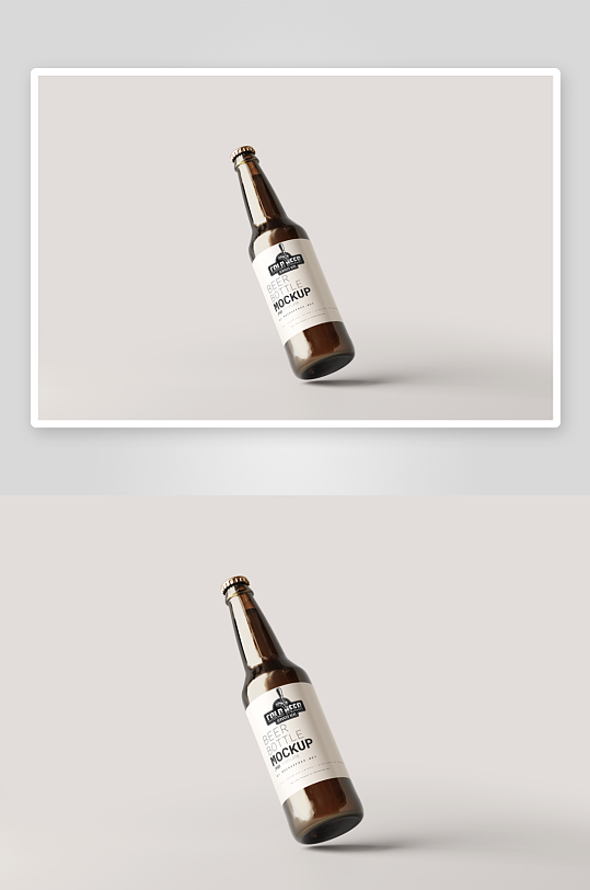 啤酒瓶包装样机vi模板素材-众图网