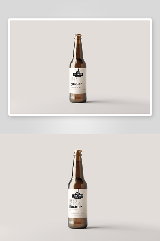 啤酒瓶包装样机vi模板素材-众图网