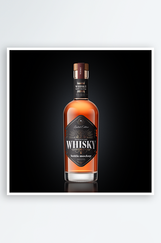 酒瓶包装样机vi模板素材-众图网