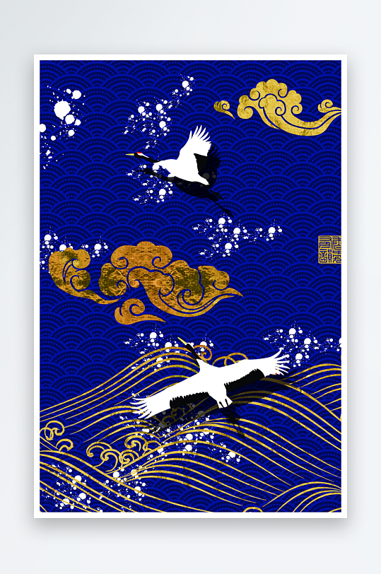 创意大气国潮国风背景-众图网