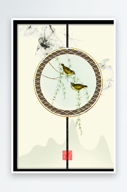 创意大气国潮国风背景-众图网