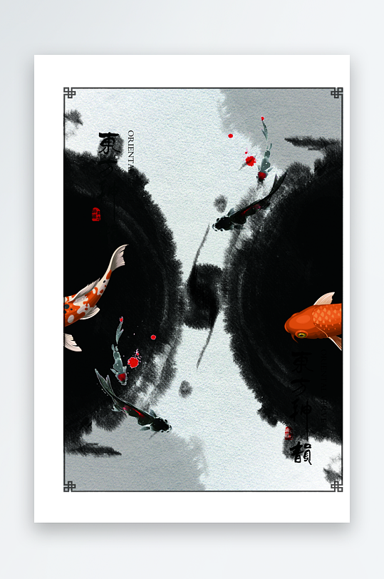 创意大气国潮国风背景-众图网