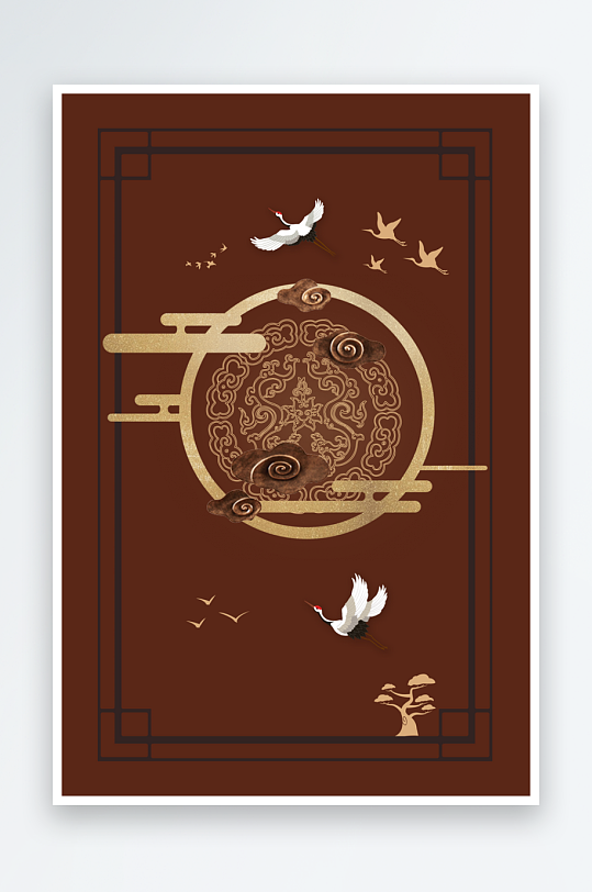 创意大气国潮国风背景-众图网