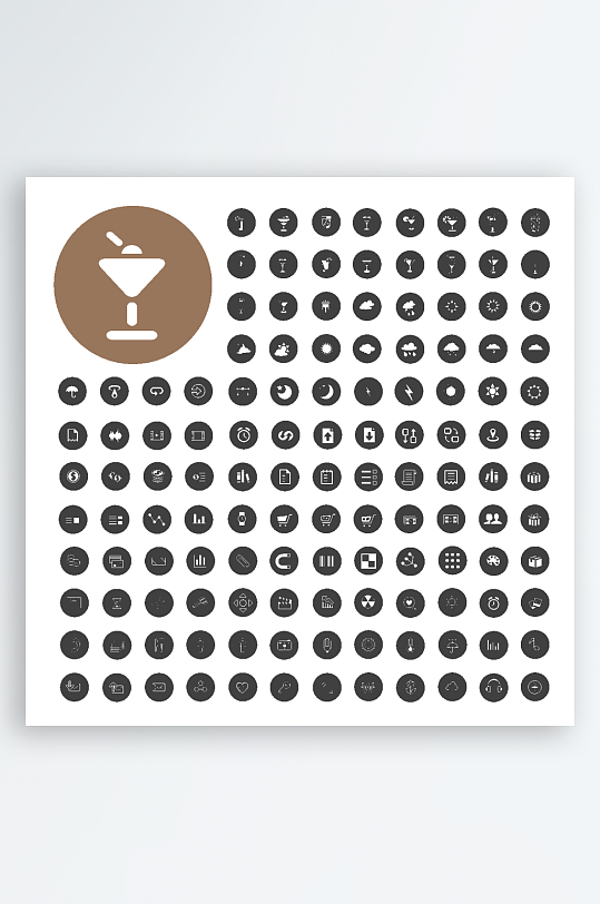 圆形图案背景极简设计元素-众图网