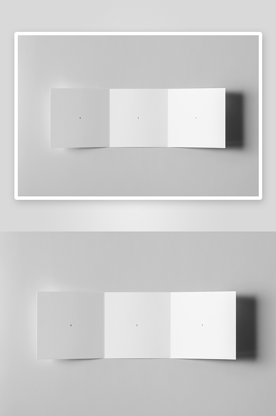 三折页说明书设计样机-众图网