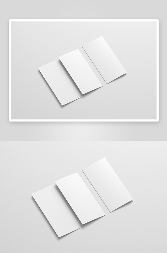 三折页说明书设计样机-众图网