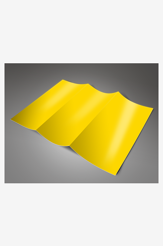 三折页说明书设计样机-众图网