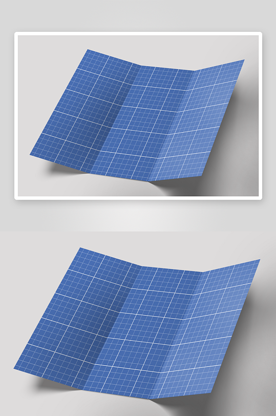 三折页说明书设计样机模板-众图网