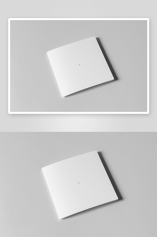 三折页说明书设计样机-众图网