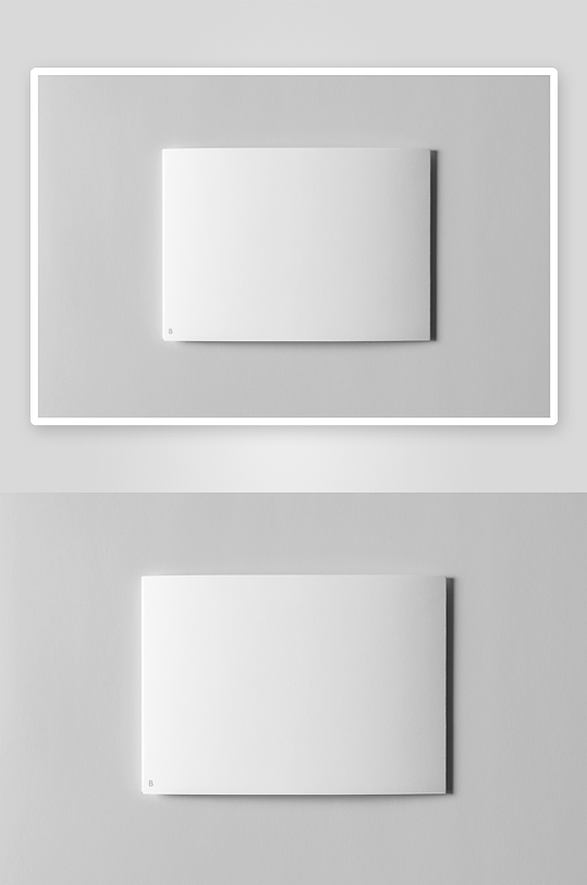 三折页说明书设计样机模板-众图网