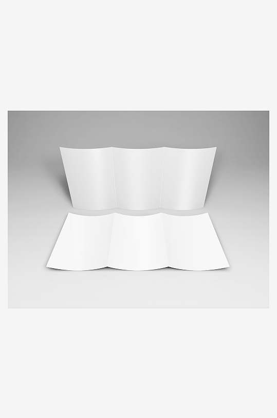 三折页说明书设计样机模板-众图网