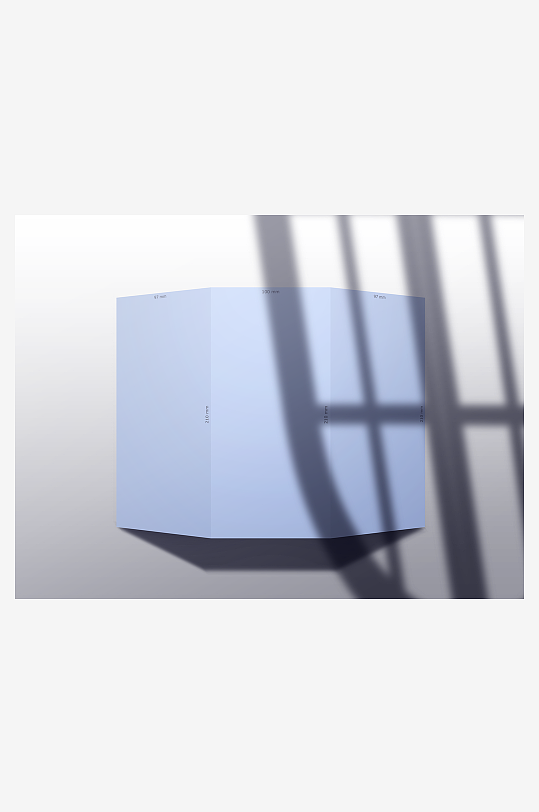 三折页说明书设计样机-众图网