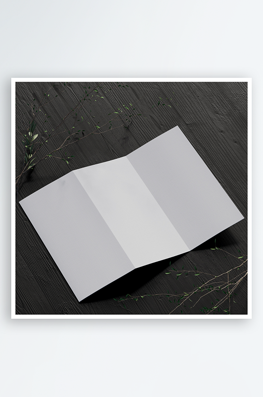 三折页说明书设计样机-众图网