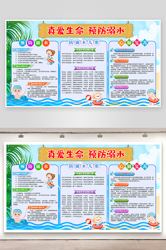 最新原创防水安全知识宣传展板-众图网