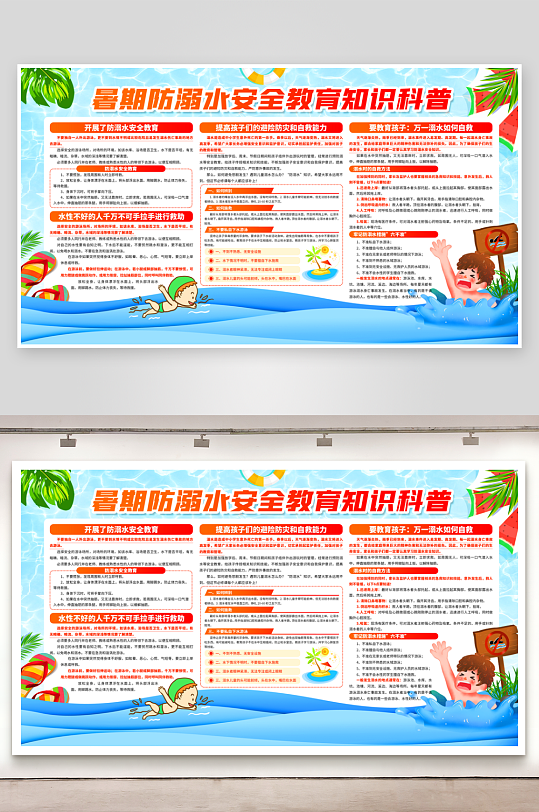 最新原创防水安全知识宣传展板-众图网