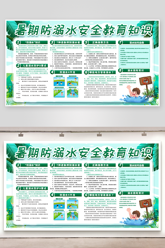 最新原创防水安全知识宣传展板-众图网