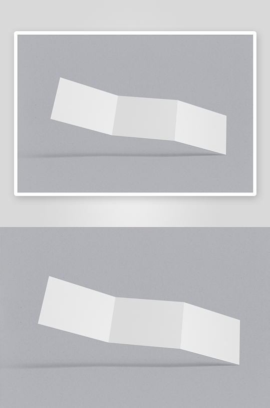 三折页说明书设计样机模板-众图网