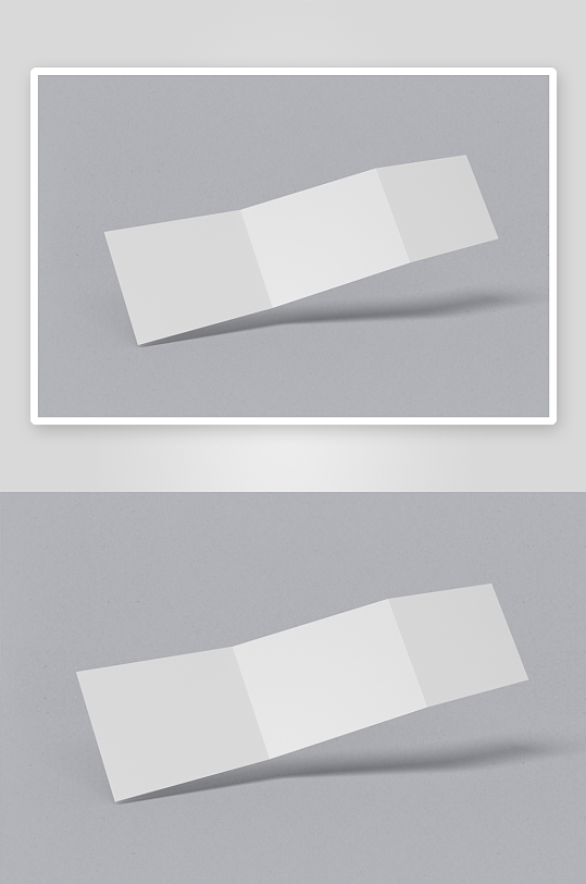 三折页说明书设计样机模板-众图网