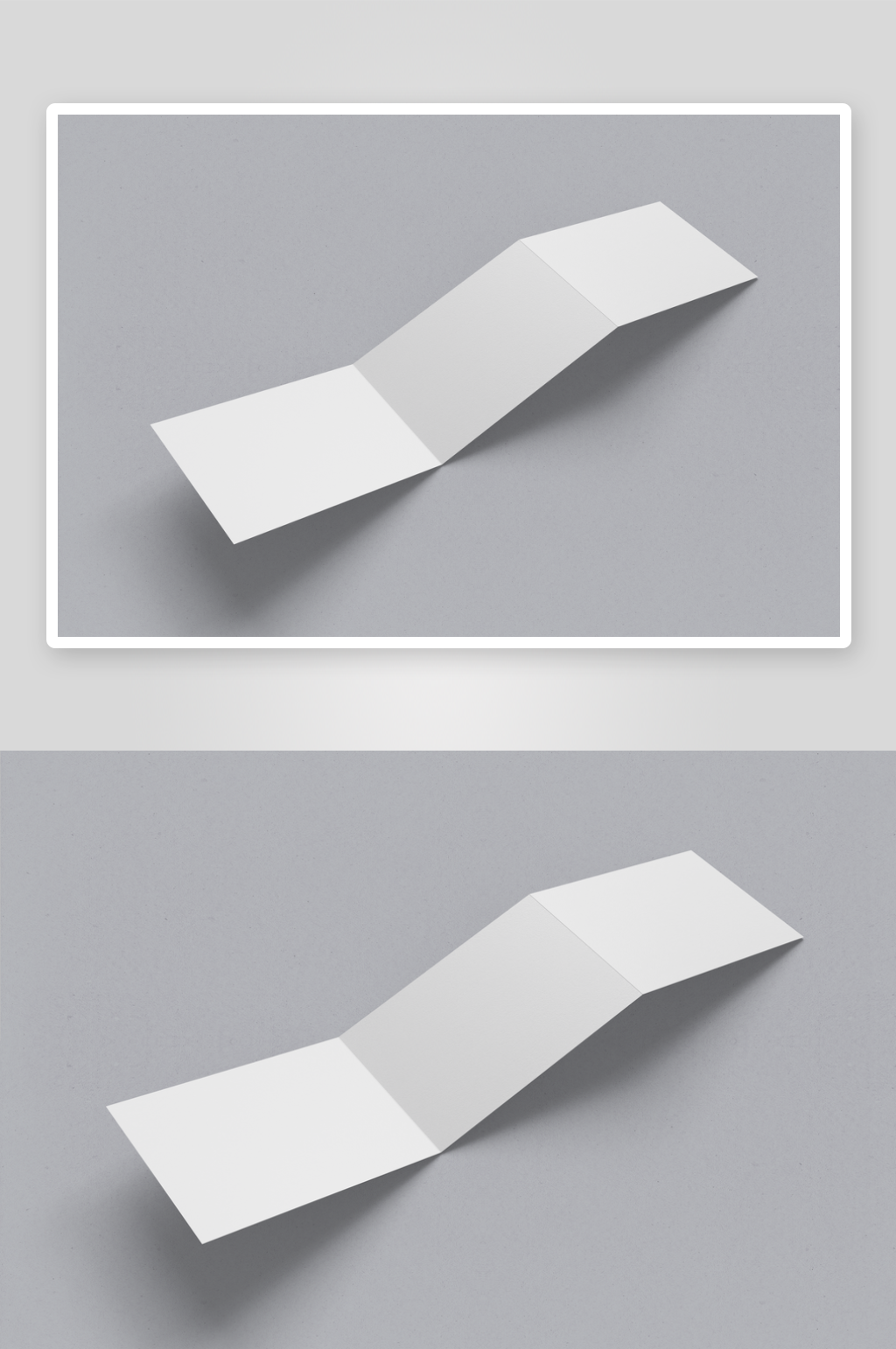 三折页说明书设计样机模板素材