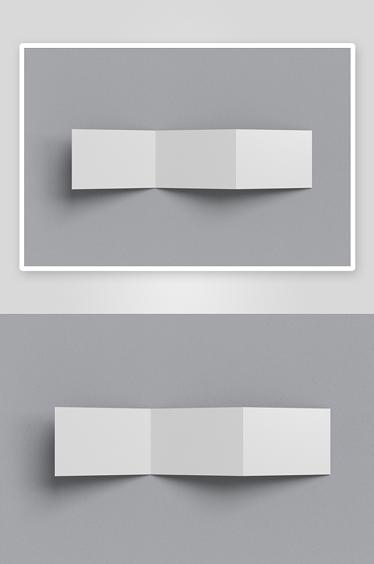 三折页说明书设计样机-众图网