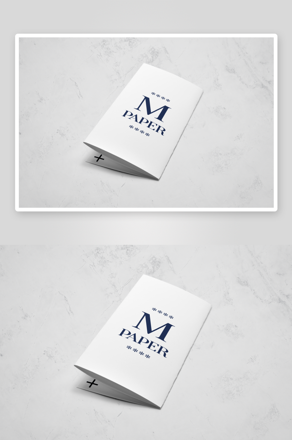 三折页说明书设计样机素材