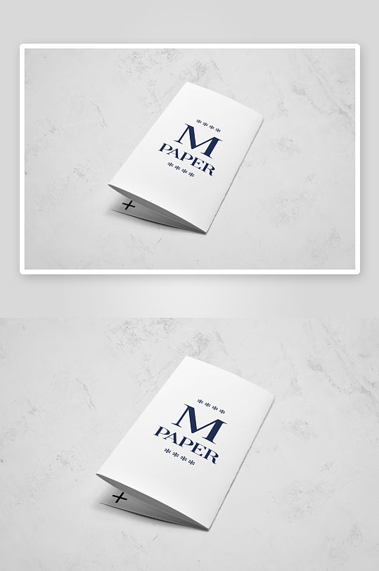 三折页说明书设计样机-众图网