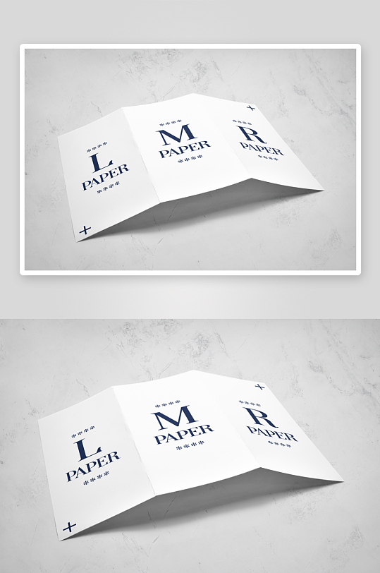 三折页说明书设计样机-众图网