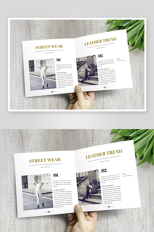 手持三折页样机模板-众图网