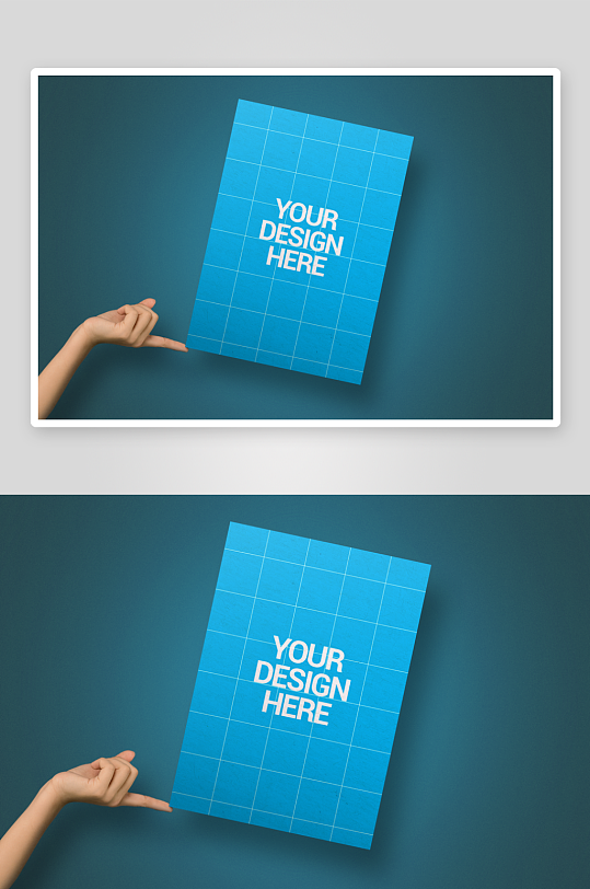 手持三折页样机模板-众图网