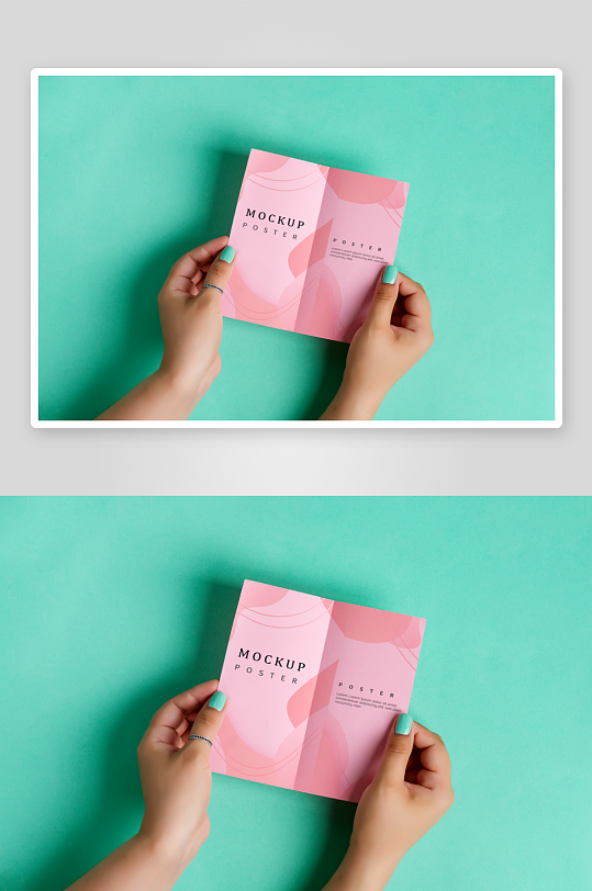 手持说明书样机模板-众图网