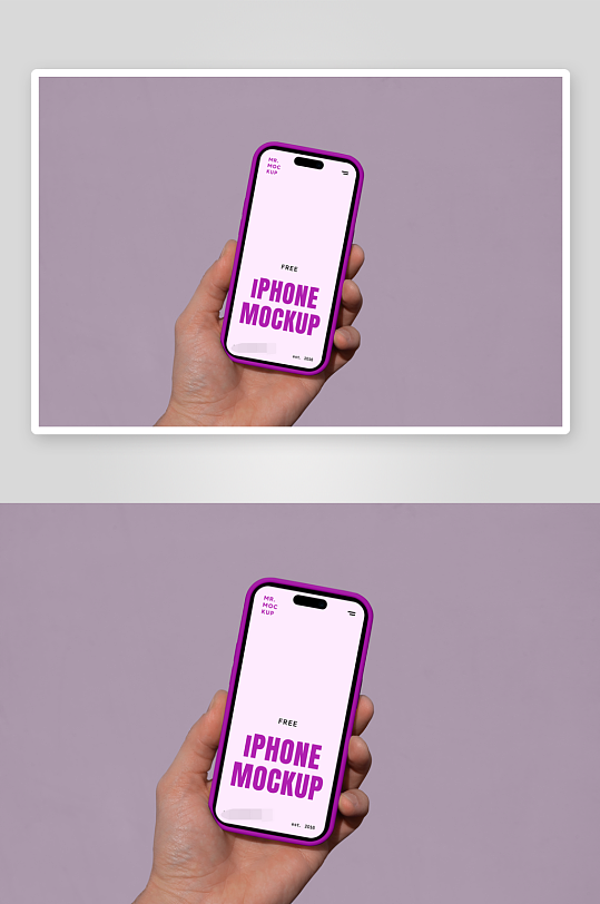 手持手机样机模板-众图网