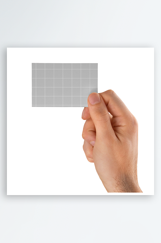 手持名片样机模板-众图网