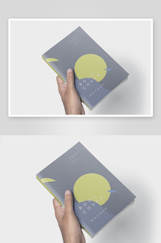 手持书本样机模板-众图网
