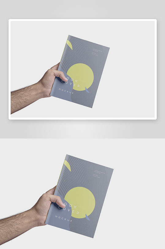 手持书本样机模板-众图网