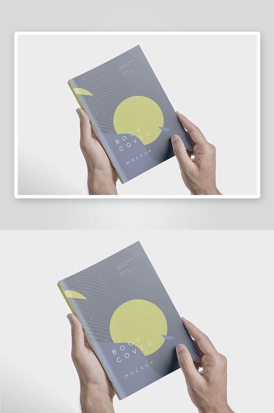 手持书本样机模板-众图网