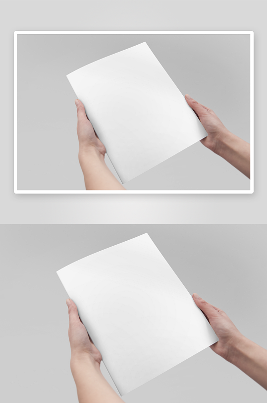 手持纸张样机模板-众图网