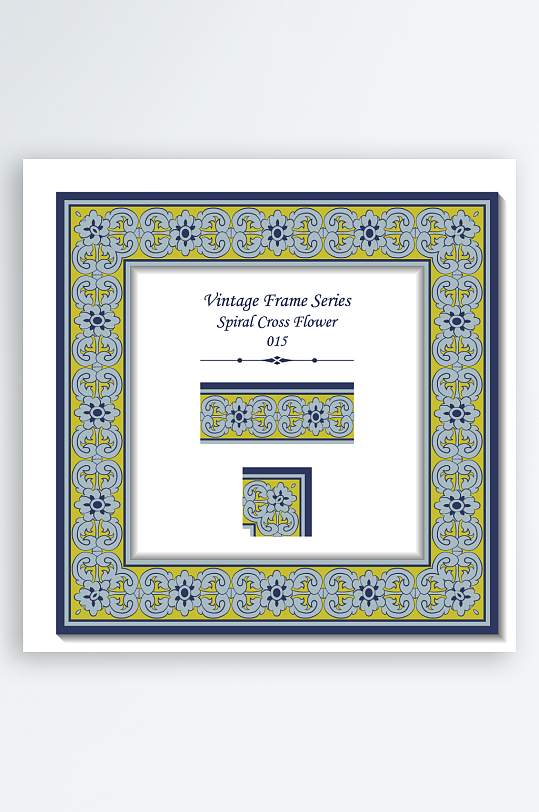 创意矢量古风花边元素-众图网