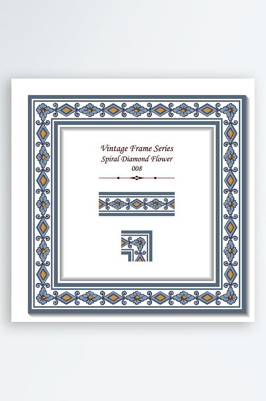 创意矢量古风花边元素-众图网