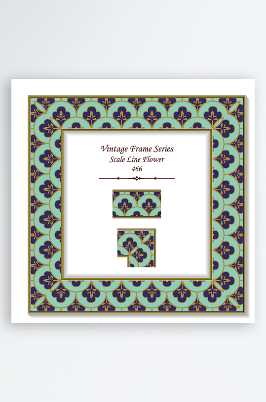 创意矢量古风花边元素-众图网