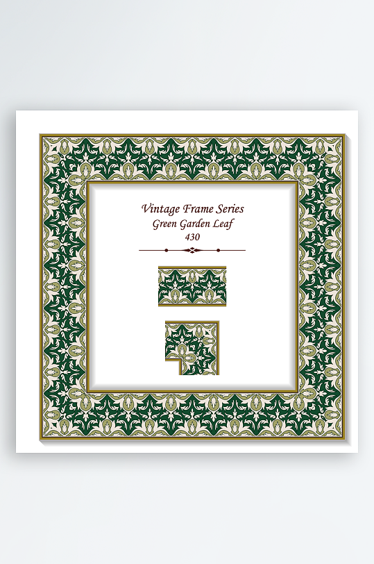 创意矢量古风花边元素-众图网