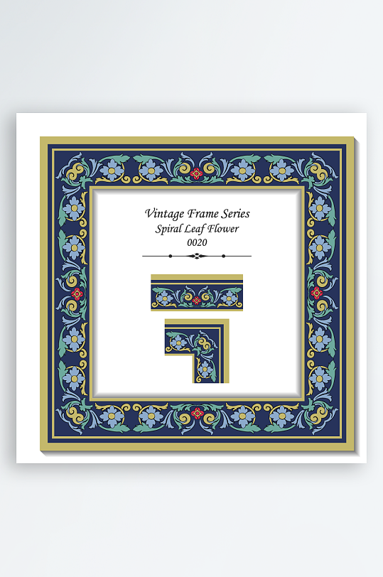 创意矢量古风花边元素-众图网