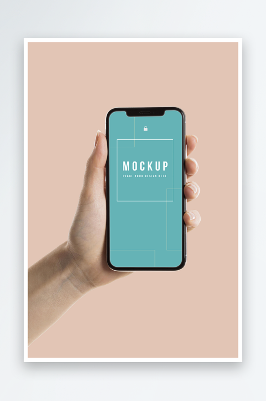 手持手机样机模板-众图网