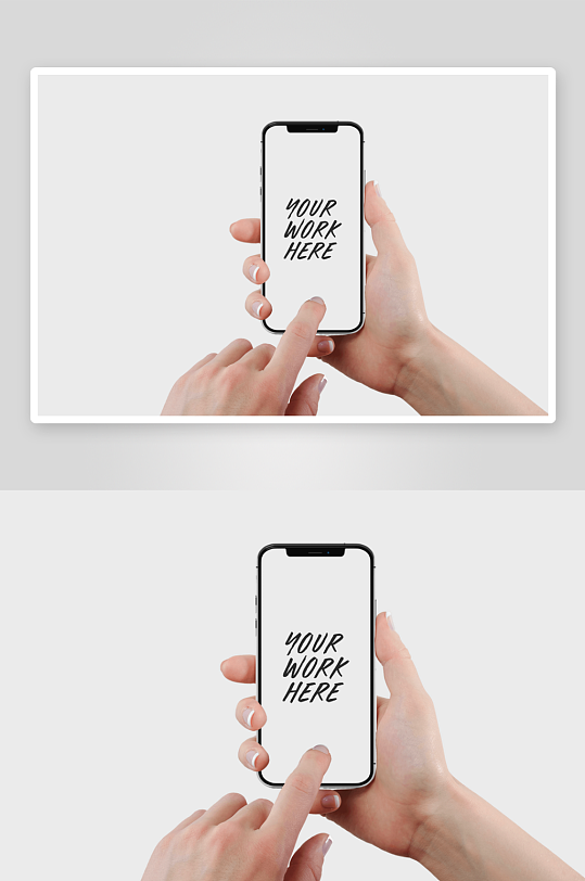 手持手机样机模板-众图网