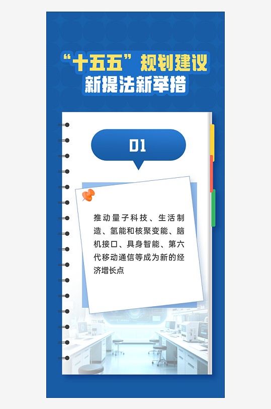 十五五规划新提法新举措系列海报-众图网