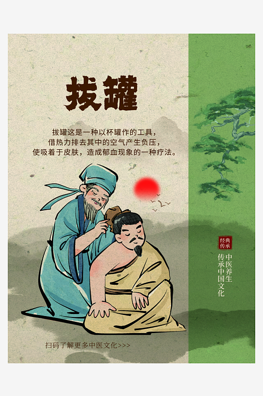 最新原创拔罐宣传海报-众图网