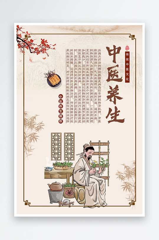 最新原创中医养生宣传海报-众图网