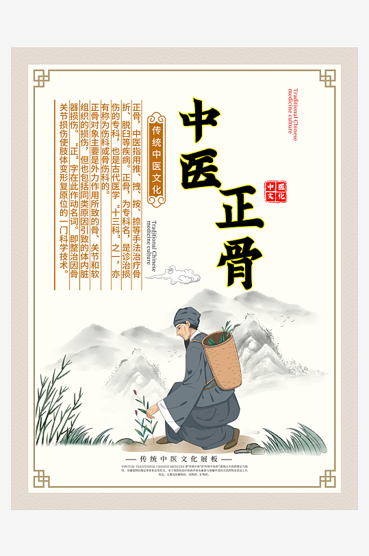 最新原创传统中医文化宣传海报-众图网