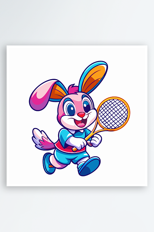 兔子矢量插画图形-众图网