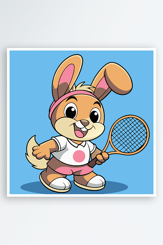 兔子矢量插画图形-众图网