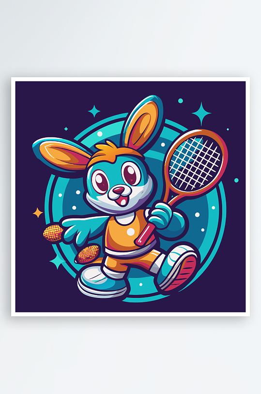 兔子矢量插画图形-众图网